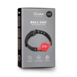 EasyToys Fetish Bâillon-boule Ajourée Noir/rouge -Vestiaire Fetish Soldes baillon boule ajouree noirrouge 3