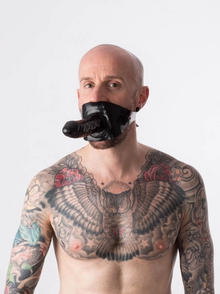 Rubber Fetish Baillon Gode Latex 3 Rubber Fetish Baillon Gode Latex