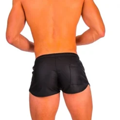 Barcode Berlin Short Byron Bandes Blanches -Vestiaire Fetish Soldes barcode berlin short byron bandes blanches 3