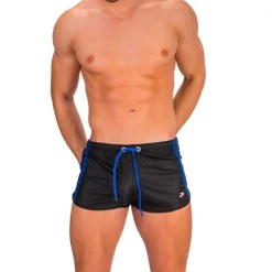 Barcode Berlin Short Byron Bandes Bleues 10 Barcode Berlin Short Byron Bandes Bleues -Vestiaire Fetish Soldes barcode berlin short byron bandes bleues 3