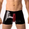 RoB Latex Et Néoprène Boxer Zoom Fullzip Noir Et Rouge Latex -Vestiaire Fetish Soldes boxer zoom fullzip noir et rouge latex