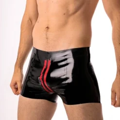 RoB Latex Et Néoprène Boxer Zoom Fullzip Noir Et Rouge Latex 7 RoB Latex Et Néoprène Boxer Zoom Fullzip Noir Et Rouge Latex -Vestiaire Fetish Soldes boxer zoom fullzip noir et rouge latex 2