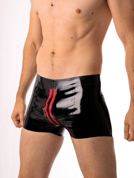 RoB Latex Et Néoprène Boxer Zoom Fullzip Noir Et Rouge Latex 5 RoB Latex Et Néoprène Boxer Zoom Fullzip Noir Et Rouge Latex – Image 3