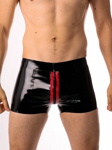 RoB Latex Et Néoprène Boxer Zoom Fullzip Noir Et Rouge Latex 3 RoB Latex Et Néoprène Boxer Zoom Fullzip Noir Et Rouge Latex