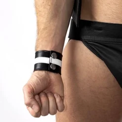 RoB Accessoires Bracelet Bande Blanche Cuir -Vestiaire Fetish Soldes bracelet bande blanche cuir 1