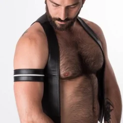 RoB Accessoires Brassard Large Ajustable Pressions -Vestiaire Fetish Soldes brassard large ajustable pressions 51