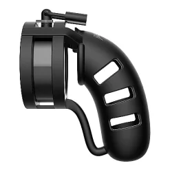 Cage De Chasteté Souple Avec Séparateur De Couilles "19" (noire) - Mancage -Vestiaire Fetish Soldes cage de chastete souple avec separateur de couilles 19 noire mancage 1