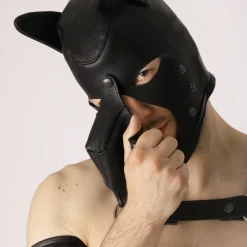 Bruthal Gear Cagoule Chien Cuir 15 Bruthal Gear Cagoule Chien Cuir -Vestiaire Fetish Soldes cagoule chien cuir bruthal gear 6