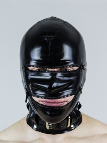 Cagoule Totale En Latex Avec Zip Et Cadenas - Latex 101 9 Cagoule Totale En Latex Avec Zip Et Cadenas - Latex 101 – Image 7