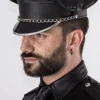 Rob Casquette Chaine Cuir -Vestiaire Fetish Soldes casquette chaine cuir