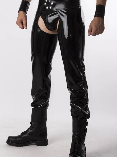 RoB Latex Et Néoprène Chaps Zip Extérieur Latex 5 RoB Latex Et Néoprène Chaps Zip Extérieur Latex – Image 3