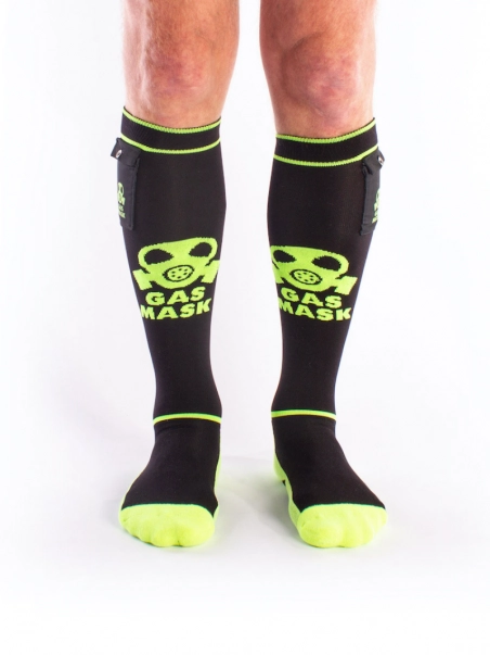 Brutus Chaussettes Hautes Party Socks Gas Mask (plusieurs Coloris) 3 Brutus Chaussettes Hautes Party Socks Gas Mask (plusieurs Coloris)