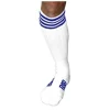 RoB Accessoires Chaussettes Sneaker, Blanches, Bandes Bleues -Vestiaire Fetish Soldes chaussettes sneaker blanches bandes bleues