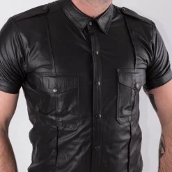 Bruthal Gear Chemise Fit Bruthal Cuir -Vestiaire Fetish Soldes chemise fit bruthal cuir 2