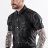 Bruthal Gear Chemise Slim Fit Bruthal Cuir -Vestiaire Fetish Soldes chemise slim fit bruthal cuir
