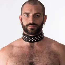 RoB Accessoires Collier Dog à Clous -Vestiaire Fetish Soldes collier dog a clous 4