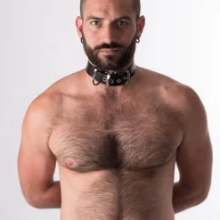 RoB Accessoires Collier Et Menottes De Contraintes Cuir -Vestiaire Fetish Soldes collier et menottes de contraintes cuir 3