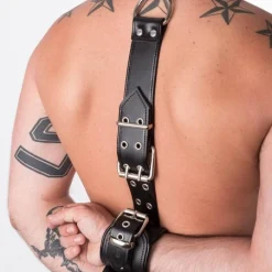 RoB Accessoires Collier Et Menottes De Contraintes Cuir -Vestiaire Fetish Soldes collier et menottes de contraintes cuir 4