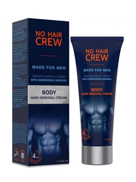 Crème Dépilatoire Pour Hommes Spéciale Corps - No Hair Crew 3 Crème Dépilatoire Pour Hommes Spéciale Corps - No Hair Crew