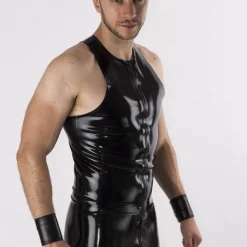 RoB Latex Et Néoprène Débardeur Y Zip Latex -Vestiaire Fetish Soldes debardeur y zip latex 3