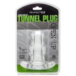 Double Plug Tunnel Creux (translucide) - Perfect Fit 7 Double Plug Tunnel Creux (translucide) - Perfect Fit -Vestiaire Fetish Soldes double plug tunnel translucide perfect fit 2