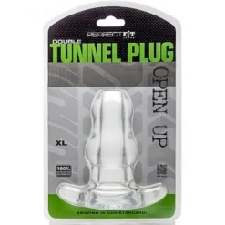 Double Plug Tunnel Creux (translucide) - Perfect Fit -Vestiaire Fetish Soldes double plug tunnel translucide perfect fit 8