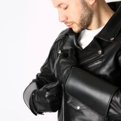 Gantelets En Cuir Renforcé -Vestiaire Fetish Soldes gantelets en cuir renforce 4