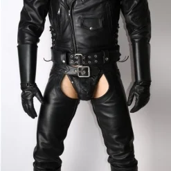 Gantelets En Cuir Renforcé -Vestiaire Fetish Soldes gantelets en cuir renforce 5