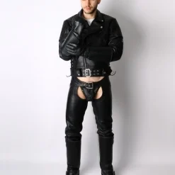 Gantelets En Cuir Renforcé -Vestiaire Fetish Soldes gantelets en cuir renforce 9