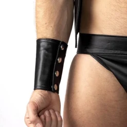 RoB Accessoires Grand Bracelet Porte-billets Cuir -Vestiaire Fetish Soldes grand bracelet porte billets cuir 2