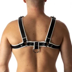 RoB Accessoires Harnais En Cuir Souple Pitbull Bords Blancs 10 RoB Accessoires Harnais En Cuir Souple Pitbull Bords Blancs -Vestiaire Fetish Soldes harnais en cuir souple pitbull bords blancs 3