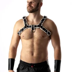 RoB Accessoires Harnais En Cuir Souple Pitbull Bords Blancs 12 RoB Accessoires Harnais En Cuir Souple Pitbull Bords Blancs -Vestiaire Fetish Soldes harnais en cuir souple pitbull bords blancs 5