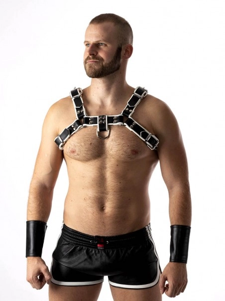 RoB Accessoires Harnais En Cuir Souple Pitbull Bords Blancs 7 RoB Accessoires Harnais En Cuir Souple Pitbull Bords Blancs – Image 6