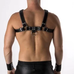 RoB Accessoires Harnais En Cuir Souple Pitbull Bords Gris -Vestiaire Fetish Soldes harnais en cuir souple pitbull bords gris 2