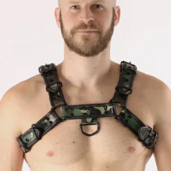 The Red Harnais Militaire En Cuir