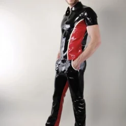 Jeans Bicolore Contrast - Latex 101 -Vestiaire Fetish Soldes jeans bicolore contrast latex 101 3