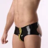 RoB Latex Et Néoprène Jockbrief Zip Jaune/noir Latex