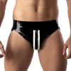 RoB Latex Et Néoprène Jockstrap Zip Blanc/noir Latex -Vestiaire Fetish Soldes jockstrap zip blanc noir latex
