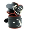RoB Accessoires Menottes Cuir Chevilles Bords Rouges -Vestiaire Fetish Soldes menottes chevilles bords rouges cuir