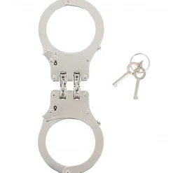 Autres Menottes, Double Charnière Métal -Vestiaire Fetish Soldes menottes double charniere metal 4