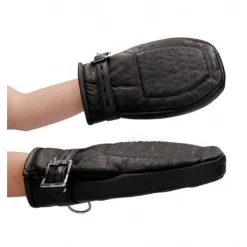 Moufles En Cuir Avec Pics -Vestiaire Fetish Soldes moufles en cuir avec pics 4