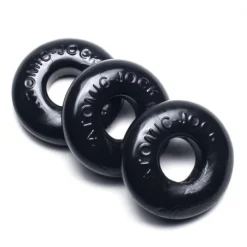 Oxballs Lot 3 Cockrings élastiques Noirs Ringer