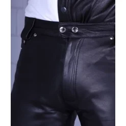 Mr. Riegillio Pantalon Droit En Cuir Fin -Vestiaire Fetish Soldes pantalon droit en cuir fin 4