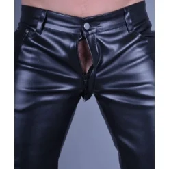 Mr. Riegillio Pantalon Slim Simili-cuir Invisible Thru 9 Mr. Riegillio Pantalon Slim Simili-cuir Invisible Thru -Vestiaire Fetish Soldes pantalon slim simili cuir invisible thru 2