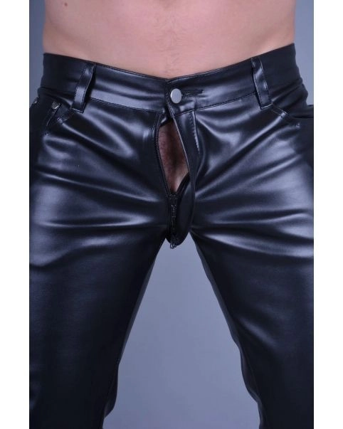 Mr. Riegillio Pantalon Slim Simili-cuir Invisible Thru 5 Mr. Riegillio Pantalon Slim Simili-cuir Invisible Thru – Image 3