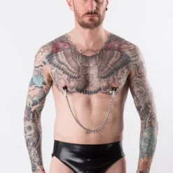 Rimba Pinces à Seins Croco Plates Réglables -Vestiaire Fetish Soldes pinces a seins croco plates reglables 2