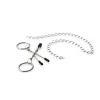 Pinces à Tétons Fines Tweezer Avec Anneaux Et Chaîne -Vestiaire Fetish Soldes pinces a tetons fines tweezer avec chaine 3