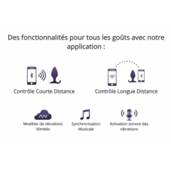 We-Vibe Plug Connecté Vibrant Hush -Vestiaire Fetish Soldes plug connecte vibrant hush 7