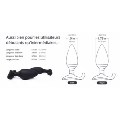 We-Vibe Plug Connecté Vibrant Hush -Vestiaire Fetish Soldes plug connecte vibrant hush 8