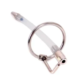 Plug Pénis Creux Flexible 7 Plug Pénis Creux Flexible -Vestiaire Fetish Soldes plug penis creux anneau metal 2